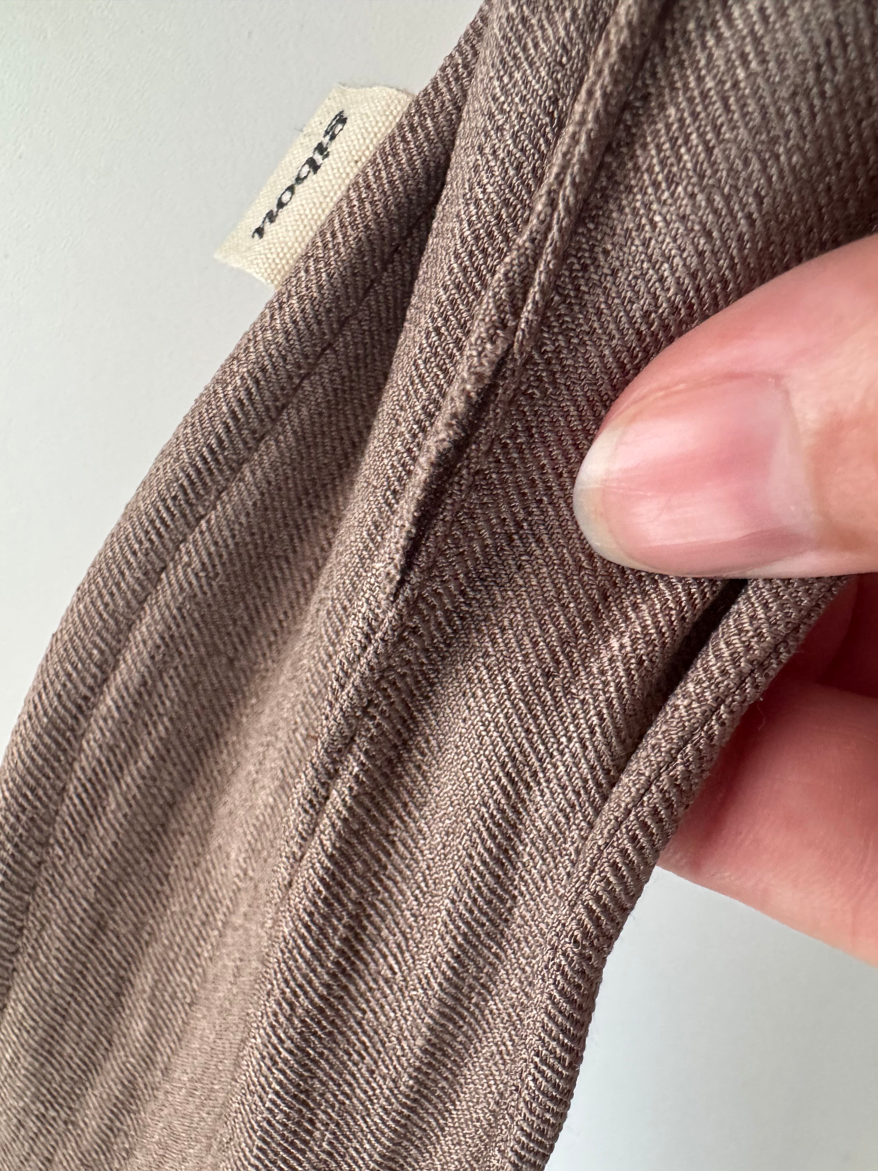 Imparfait - Mini accessoire à chignon brun-gris (couture intérieur)