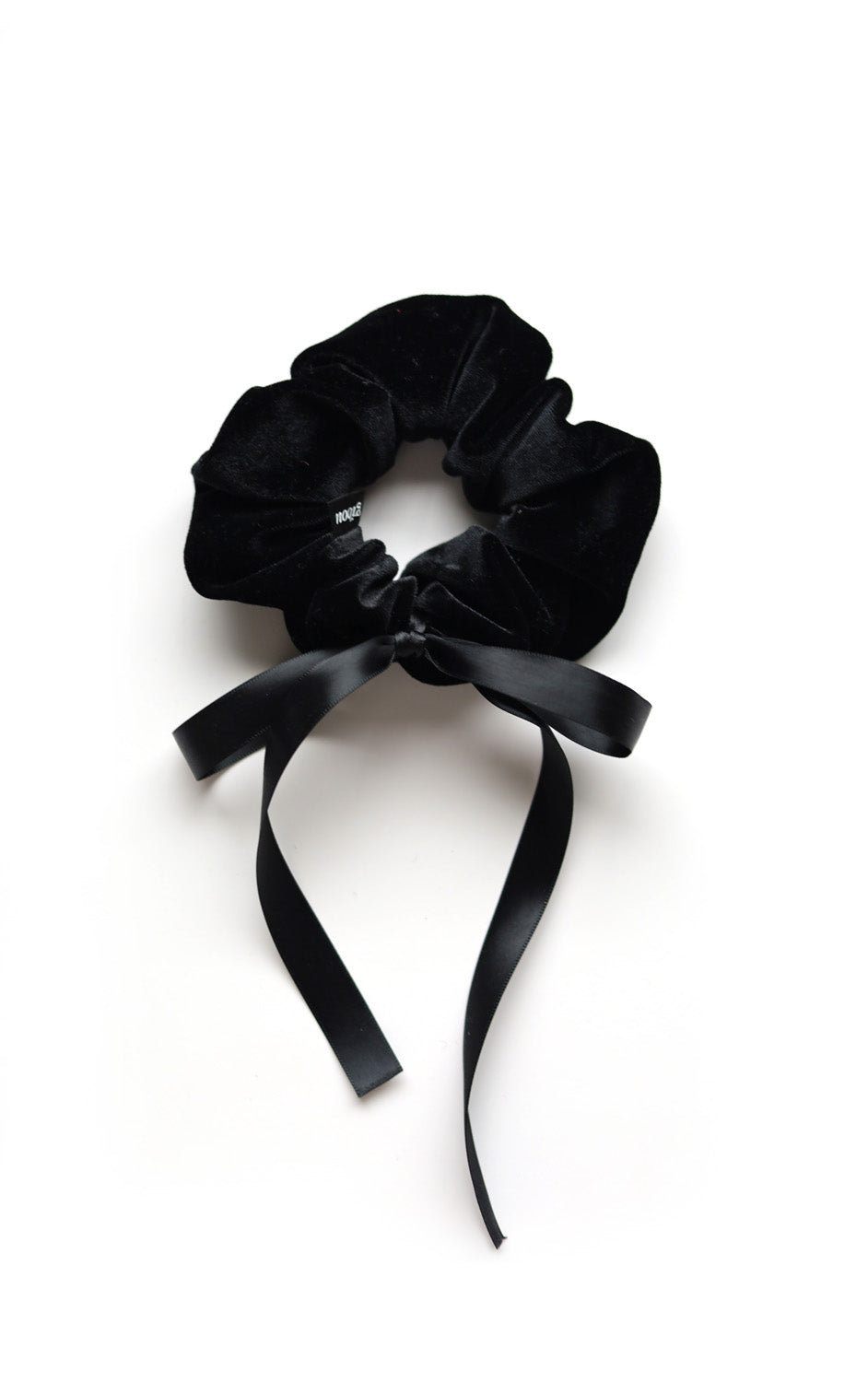 Velvet scrunchie with bow