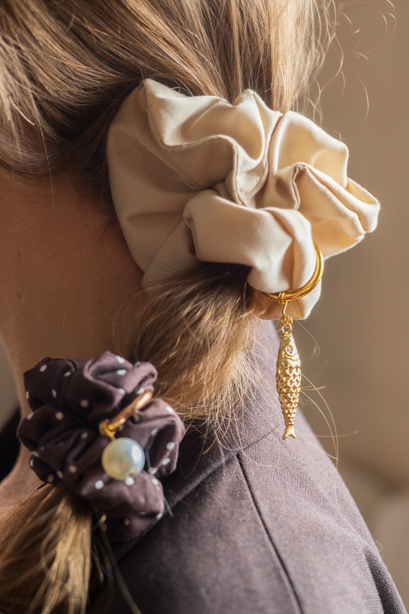 Charm scrunchie