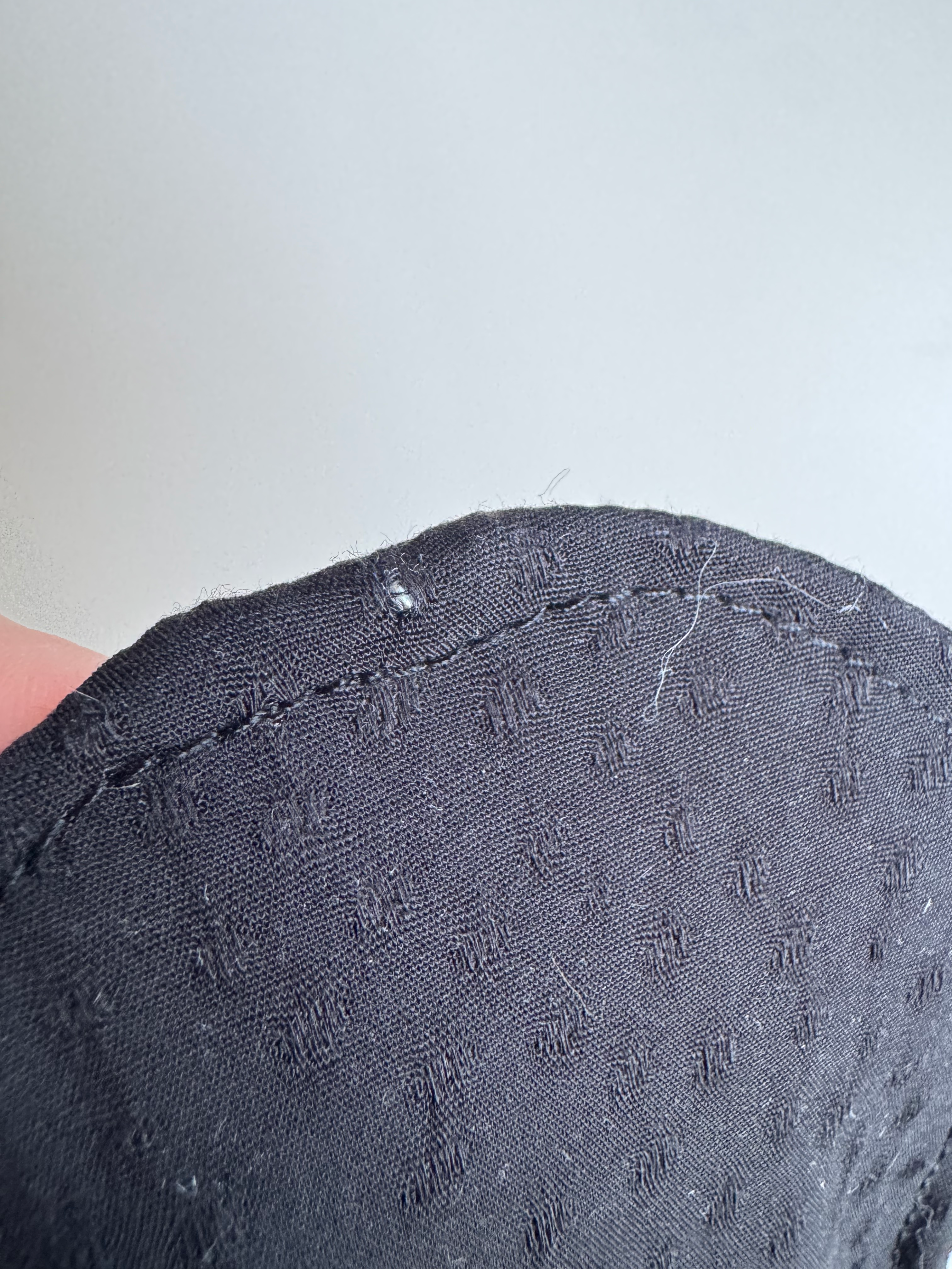 Échantillon - Accessoire à chignon noir dobby