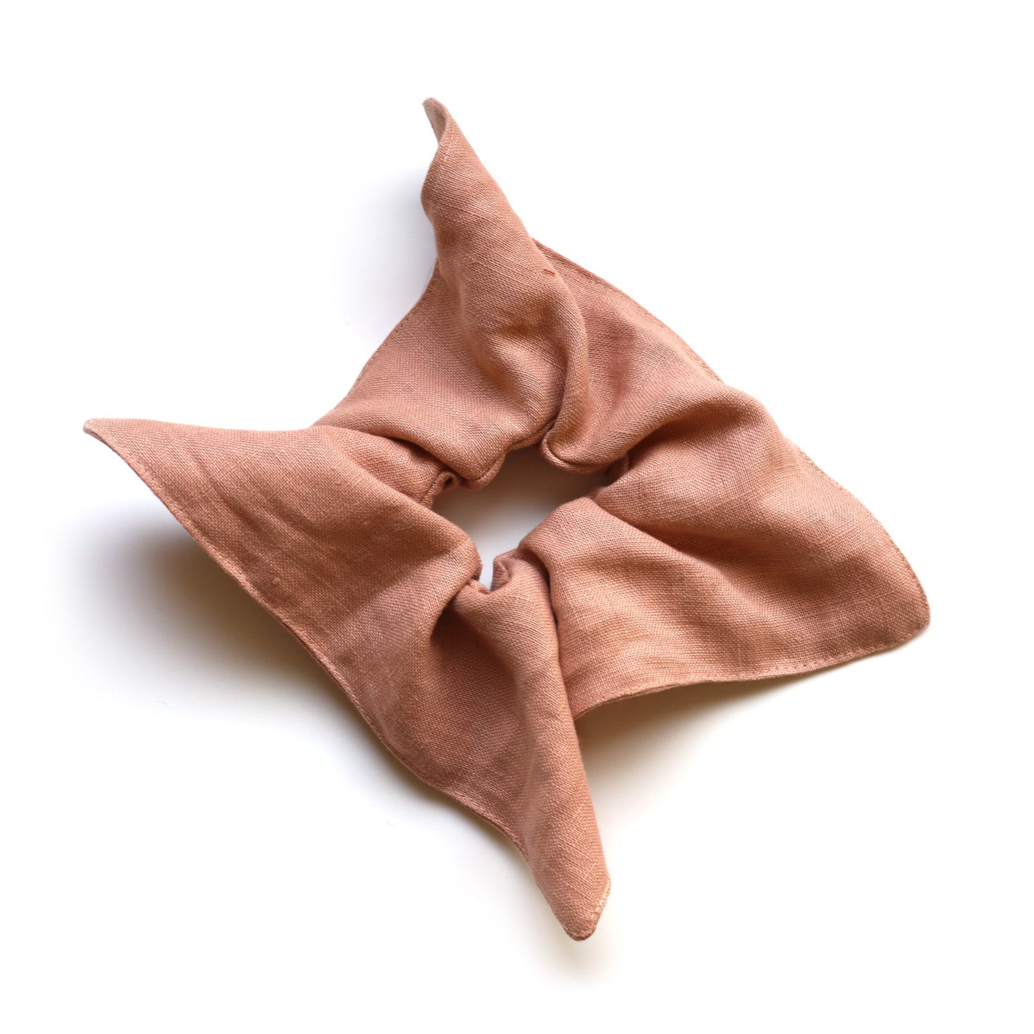 Large Square Linen Scrunchie