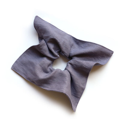 Large Square Linen Scrunchie
