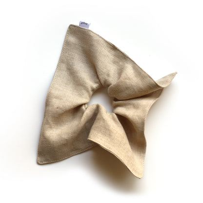 Large Square Linen Scrunchie