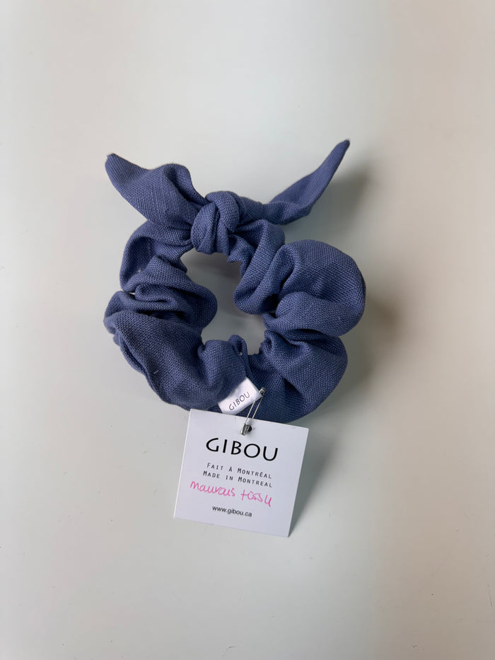 Échantillon - Chouchou bouclé en lin / Sample - Bow Linen Scrunchie
