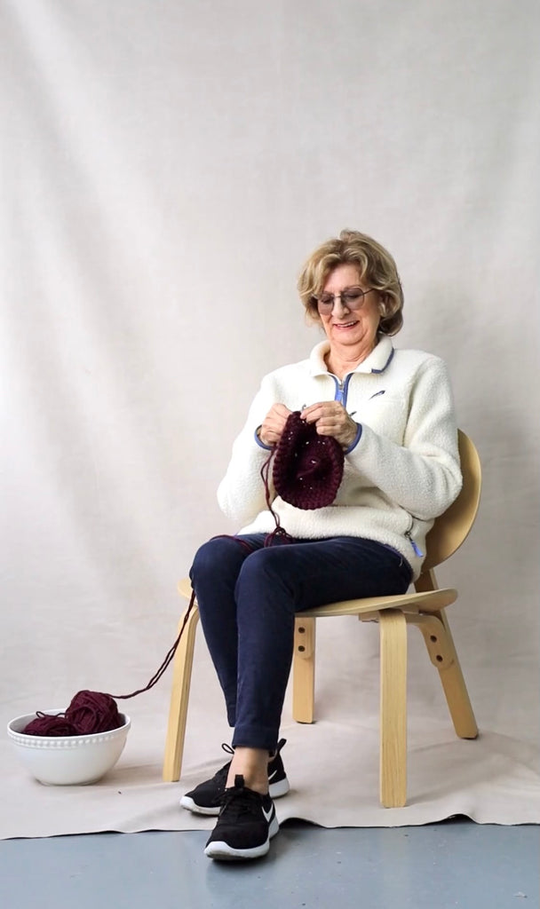 Tuque classique tricotée à la main