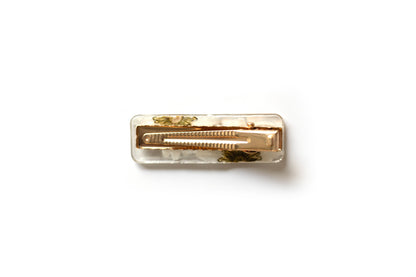 Barrette droite avec fleurs séchées