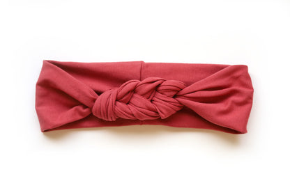 3-knot headband with upcycled fabrics