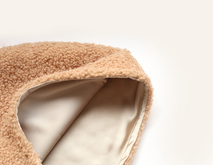 Col capuche intérieur en satin