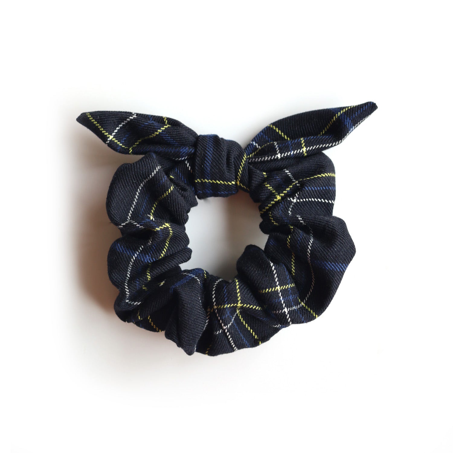 Tartan curly scrunchie