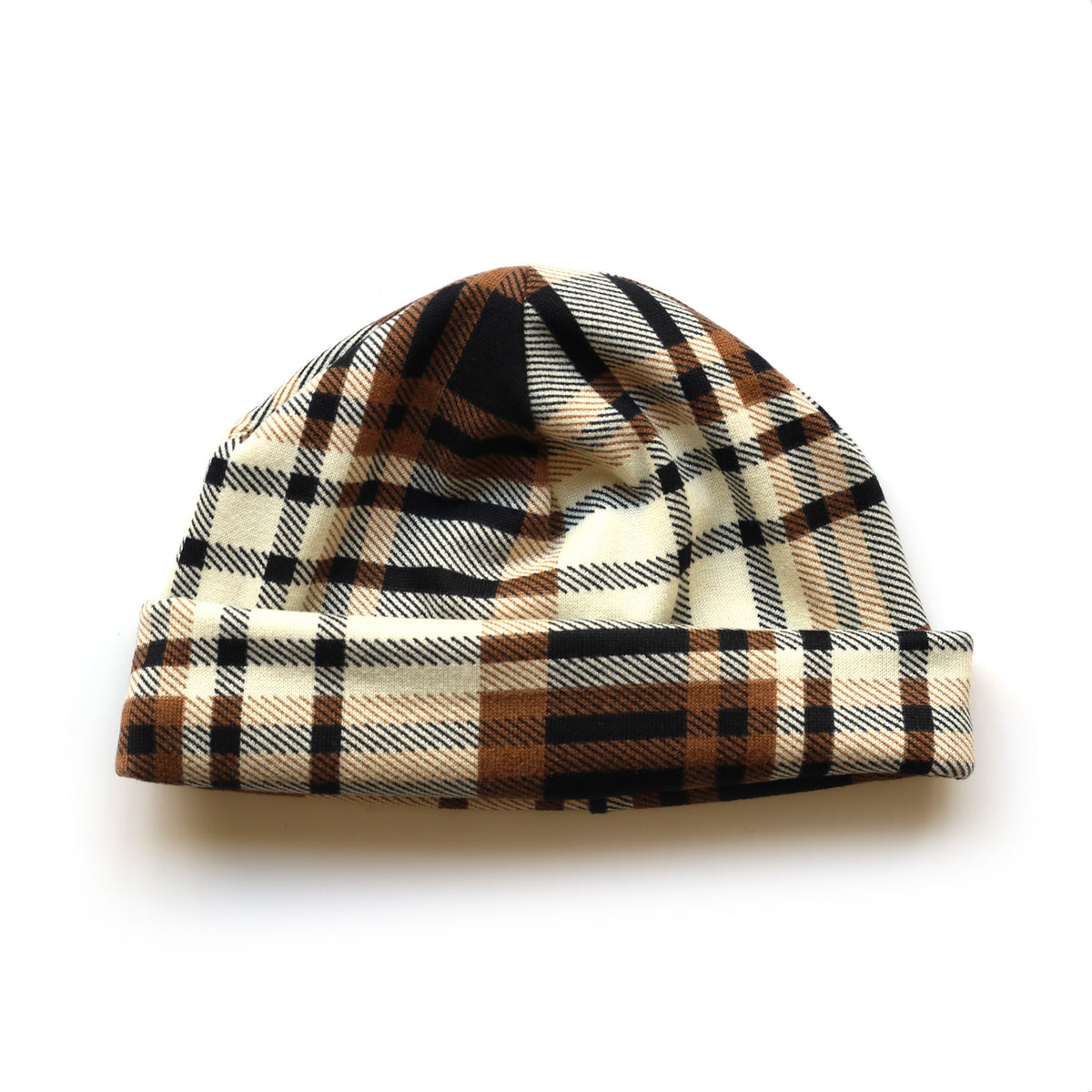 Tuque à motif tartan