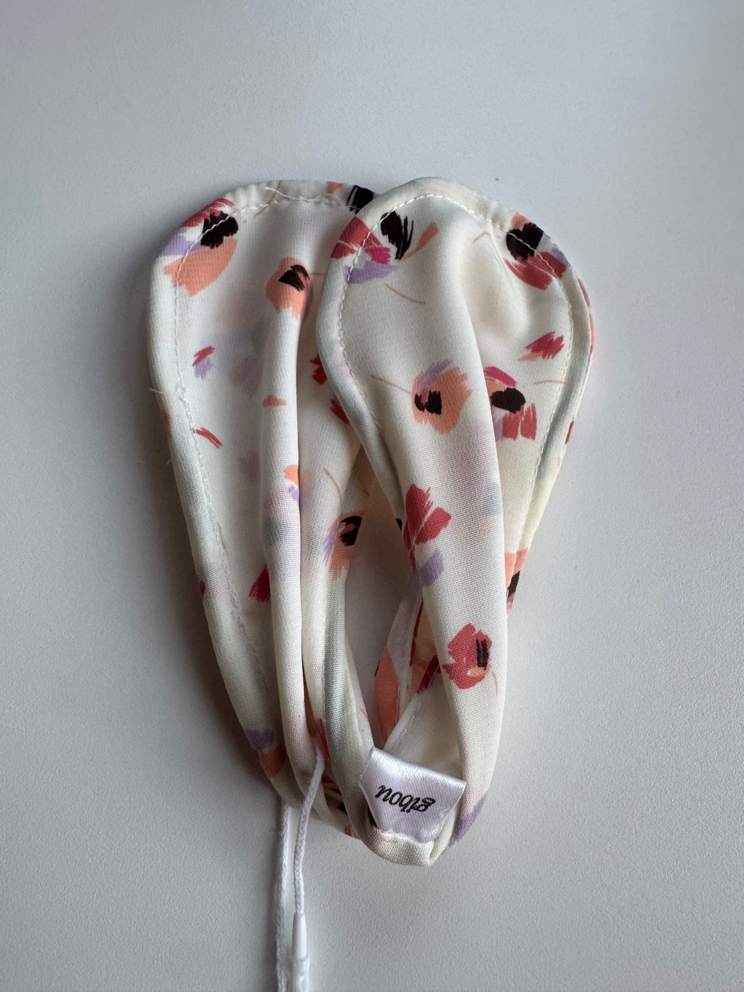 Échantillon - Accessoire à chignon blanc avec petites fleurs