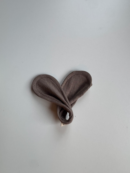 Imparfait - Mini accessoire à chignon brun-gris (couture intérieur)