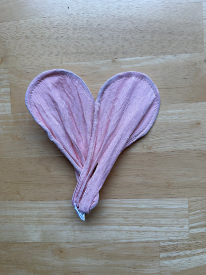 Imparfait - chignon rose pâle taché