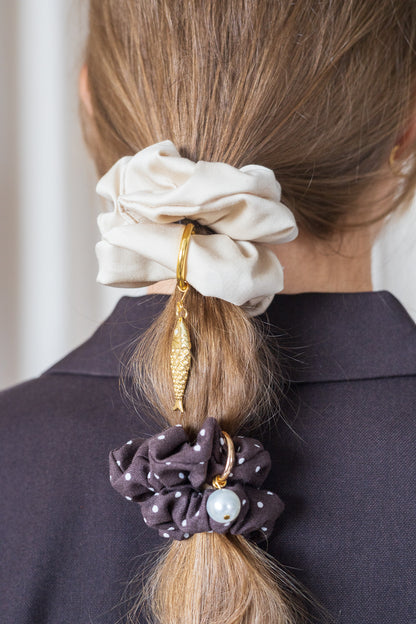 Charm scrunchie