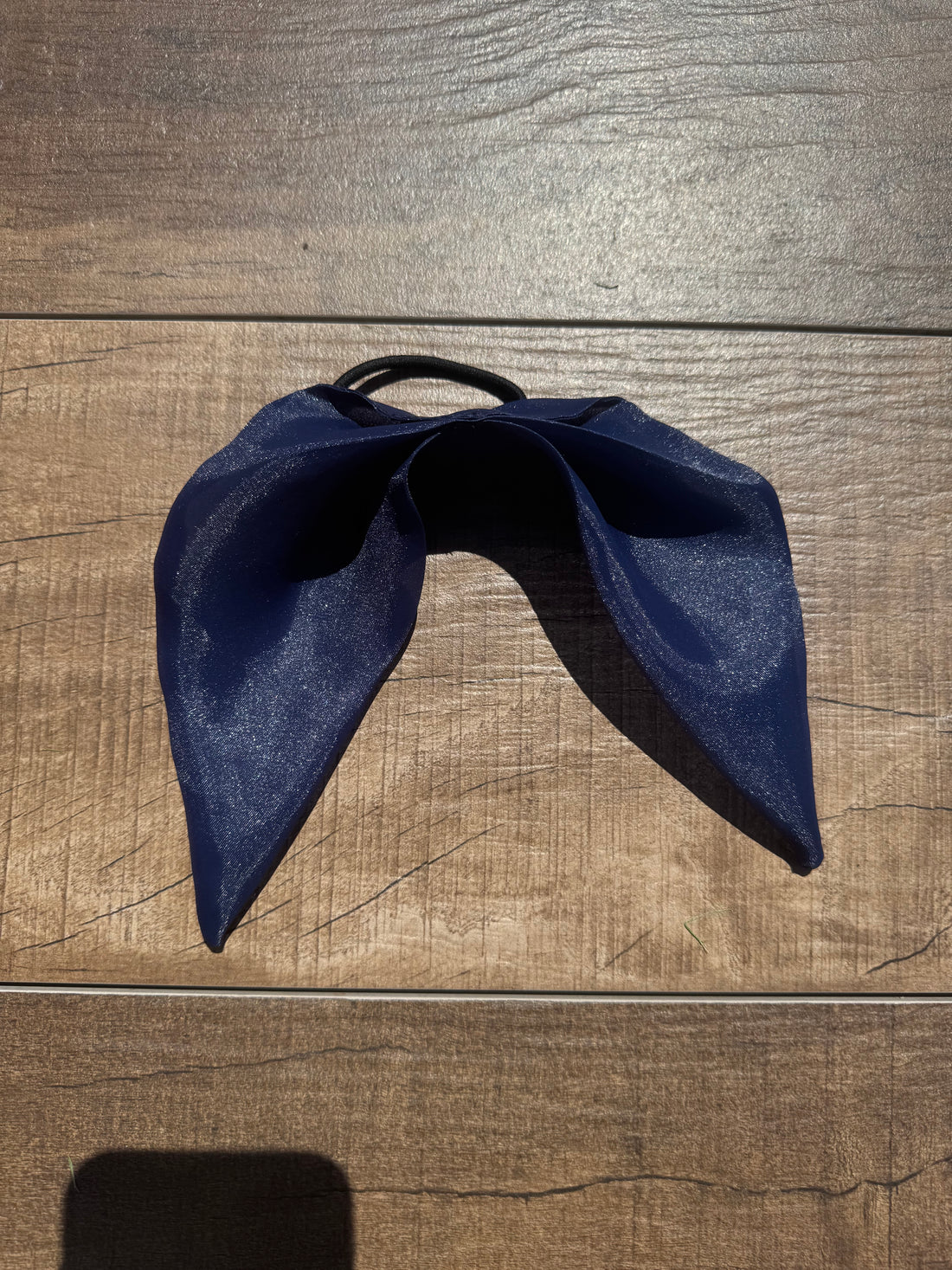 Échantillon - Couette pincée en organza bleu