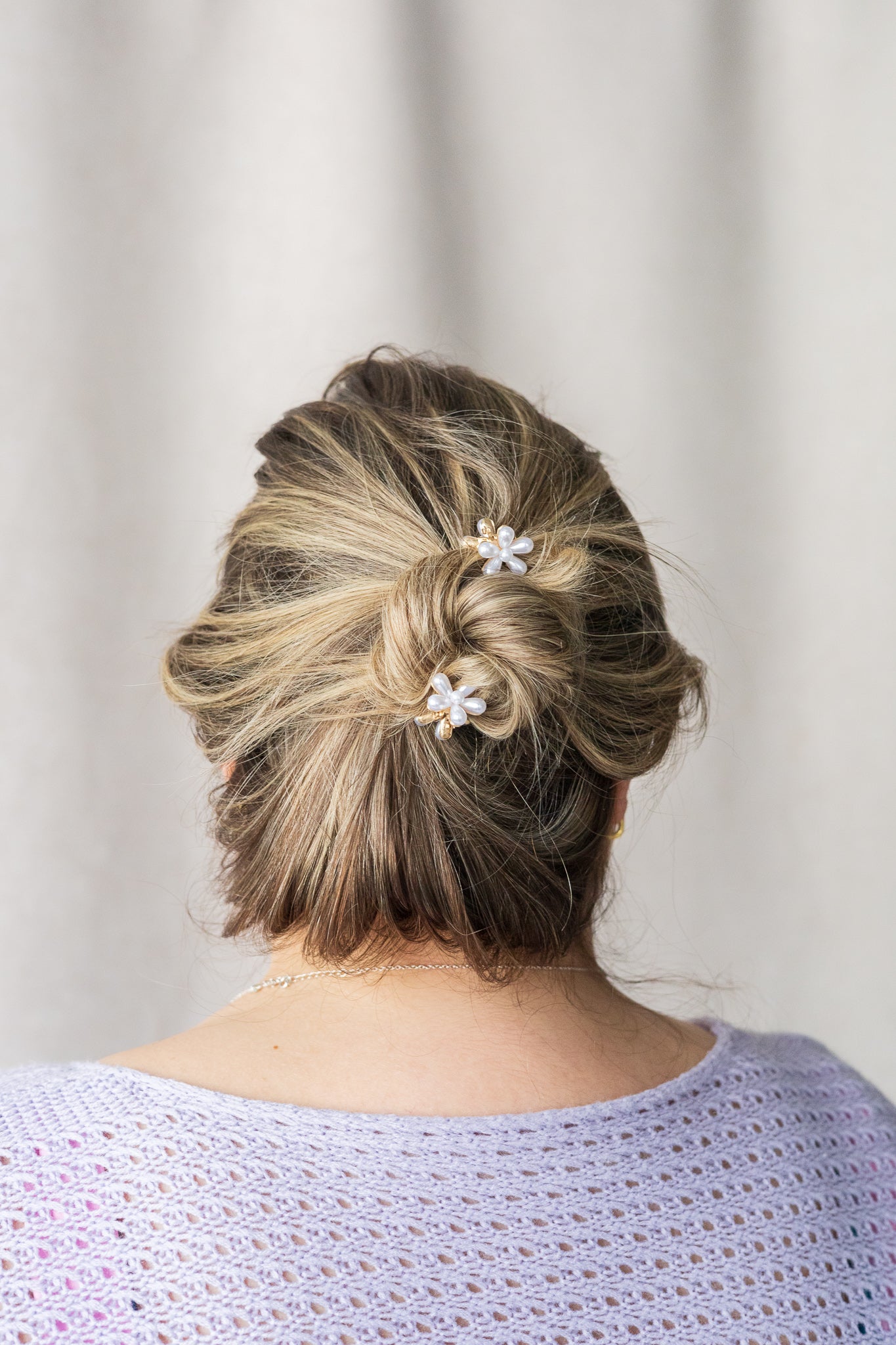 Ensemble 3 mini pinces marguerite