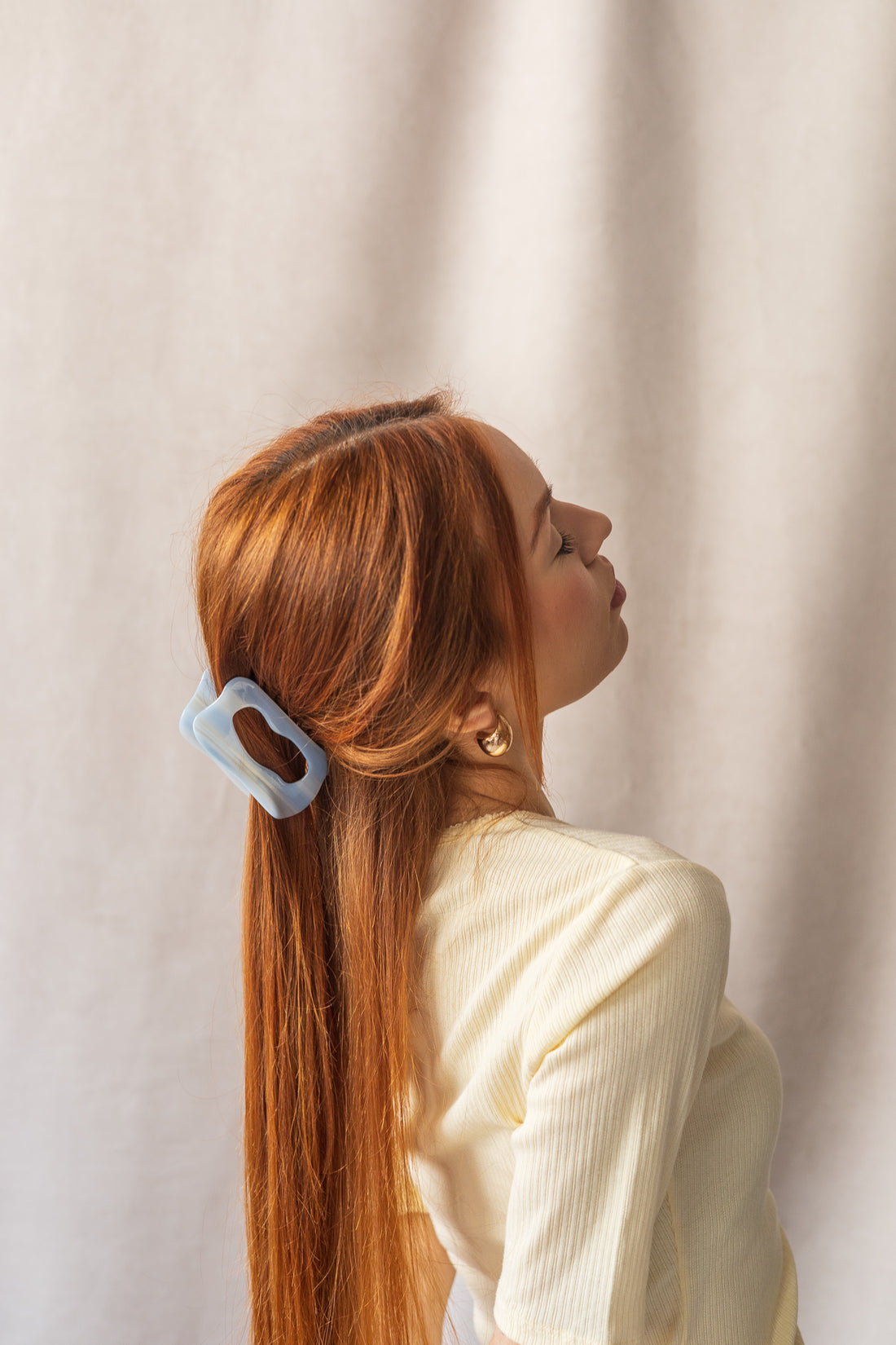 Pince à cheveux en acétate Ludi