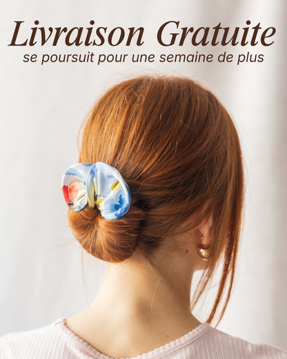 Échantillon - Accessoire à chignon vieux rose point d&
