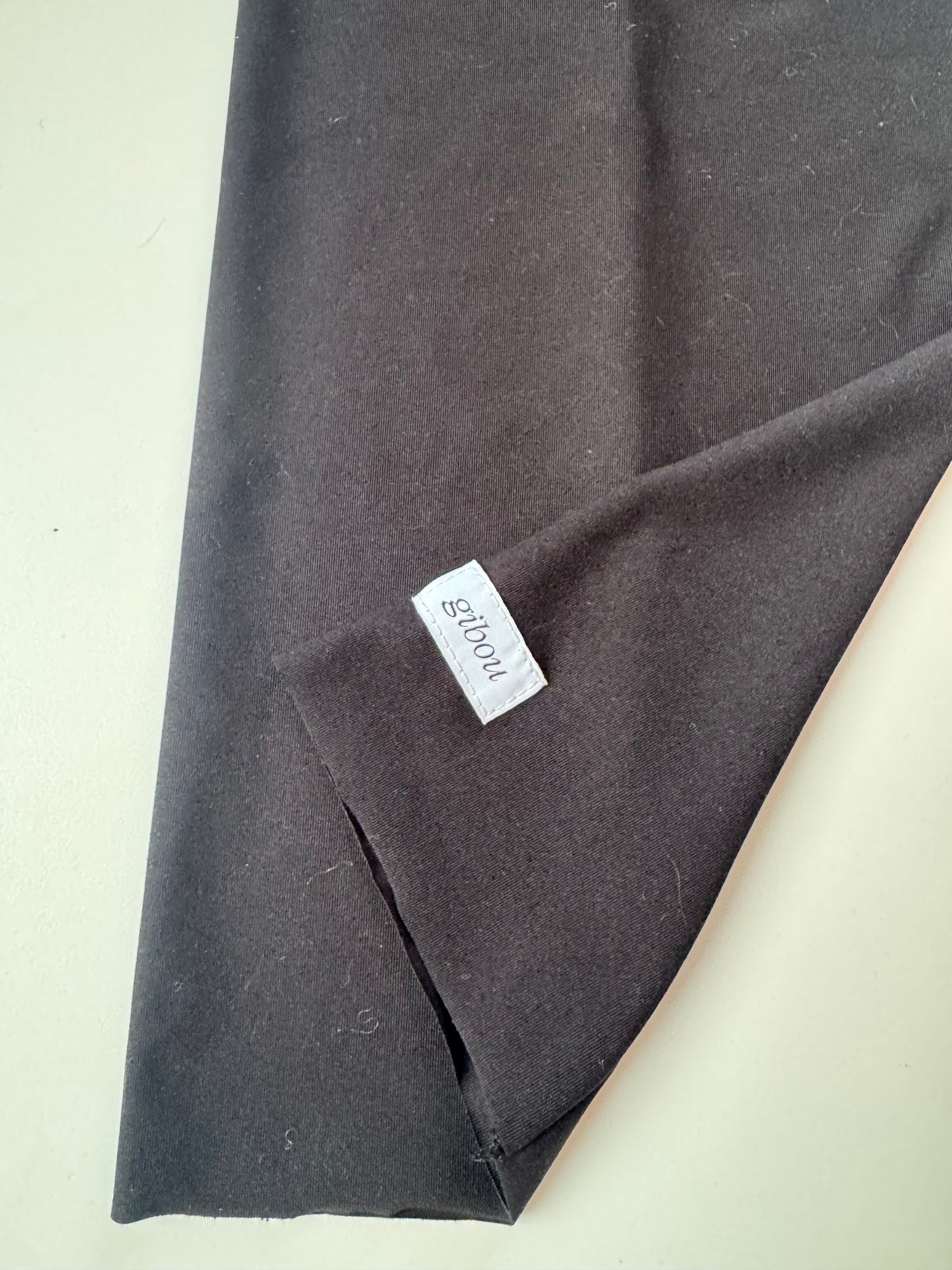 Échantillon - Cache cou sport en cotna noir