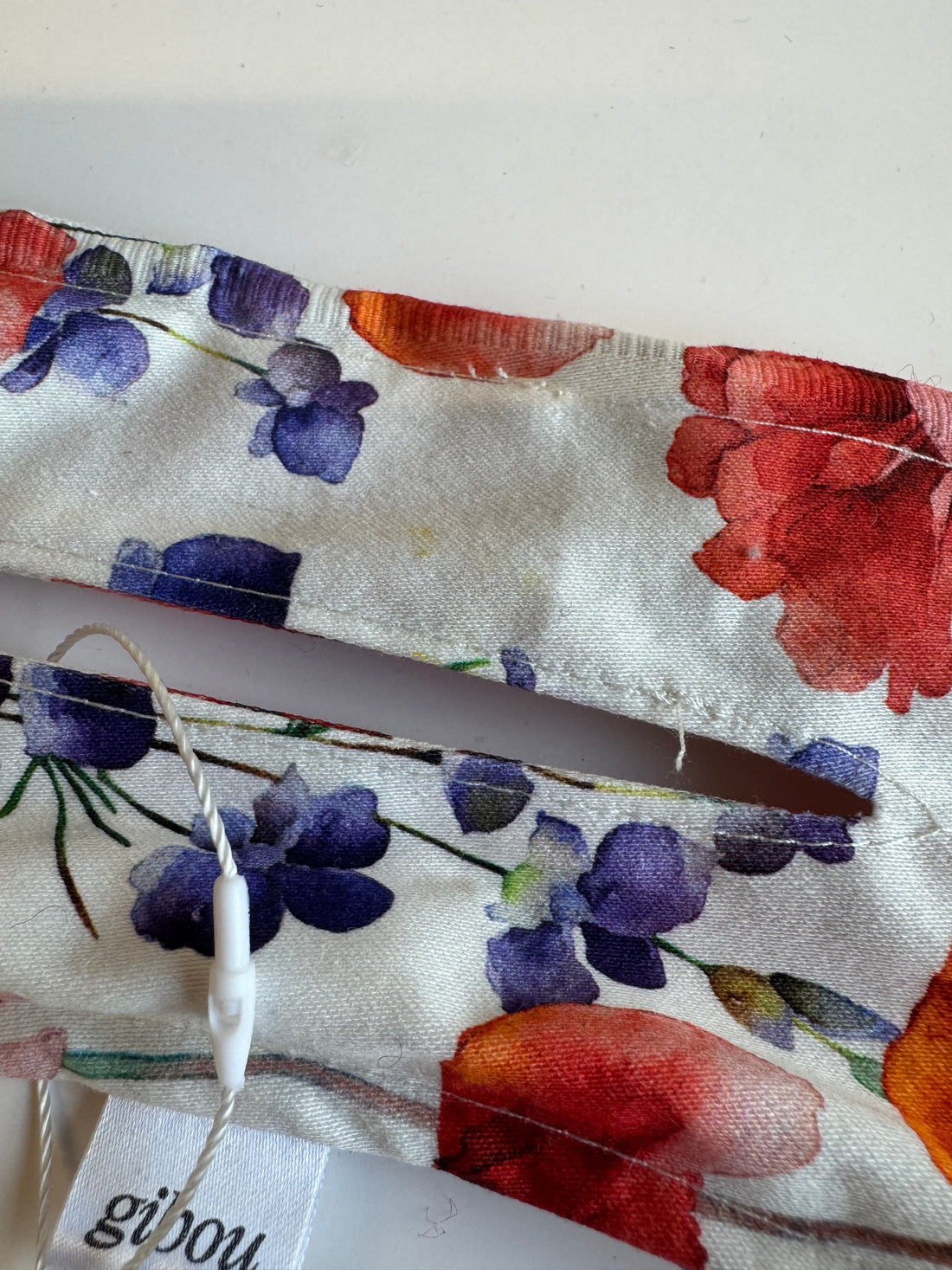 Imparfait - Accessoire à chignon blanc avec fleurs