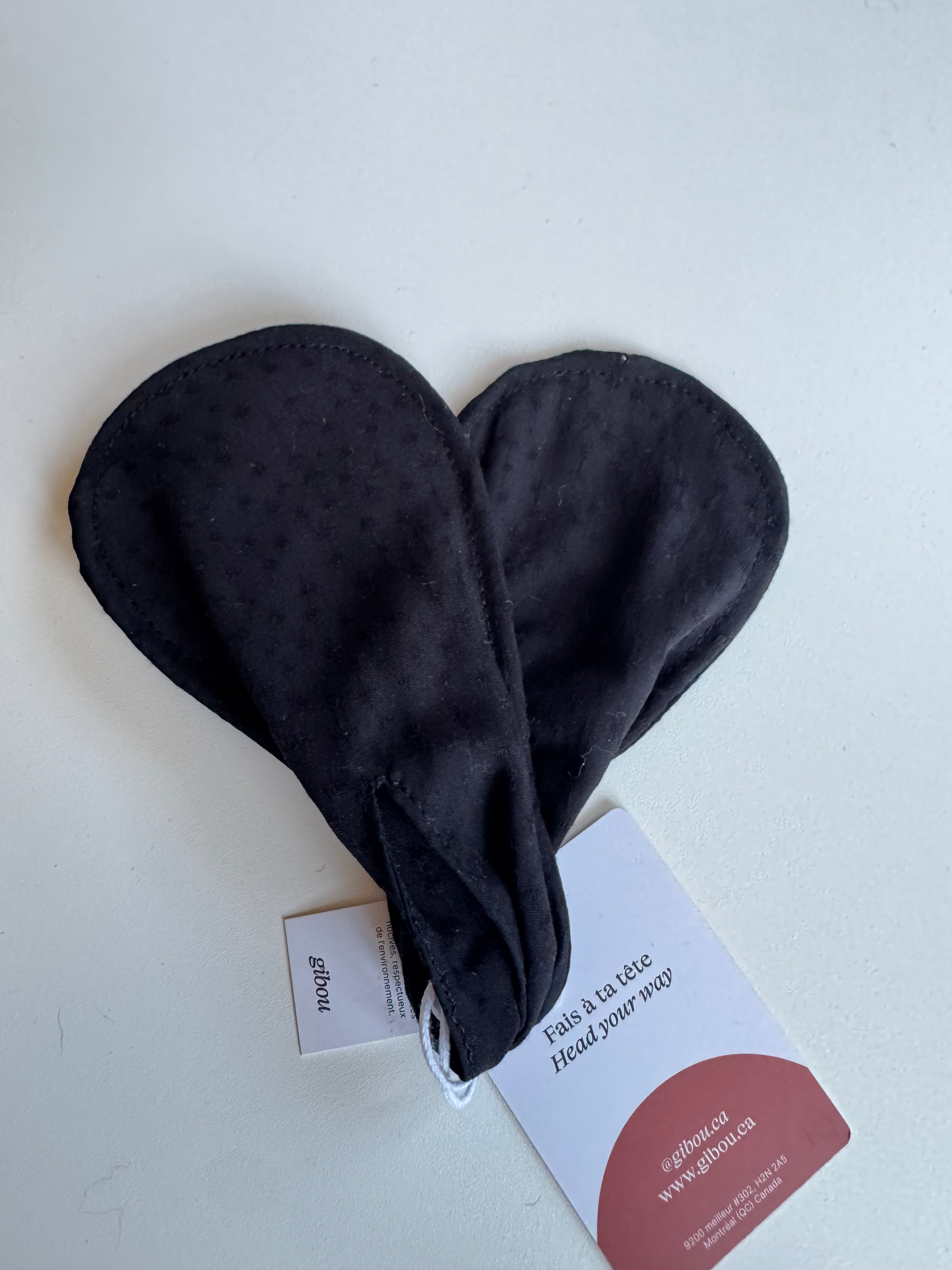 Échantillon - Accessoire à chignon noir dobby
