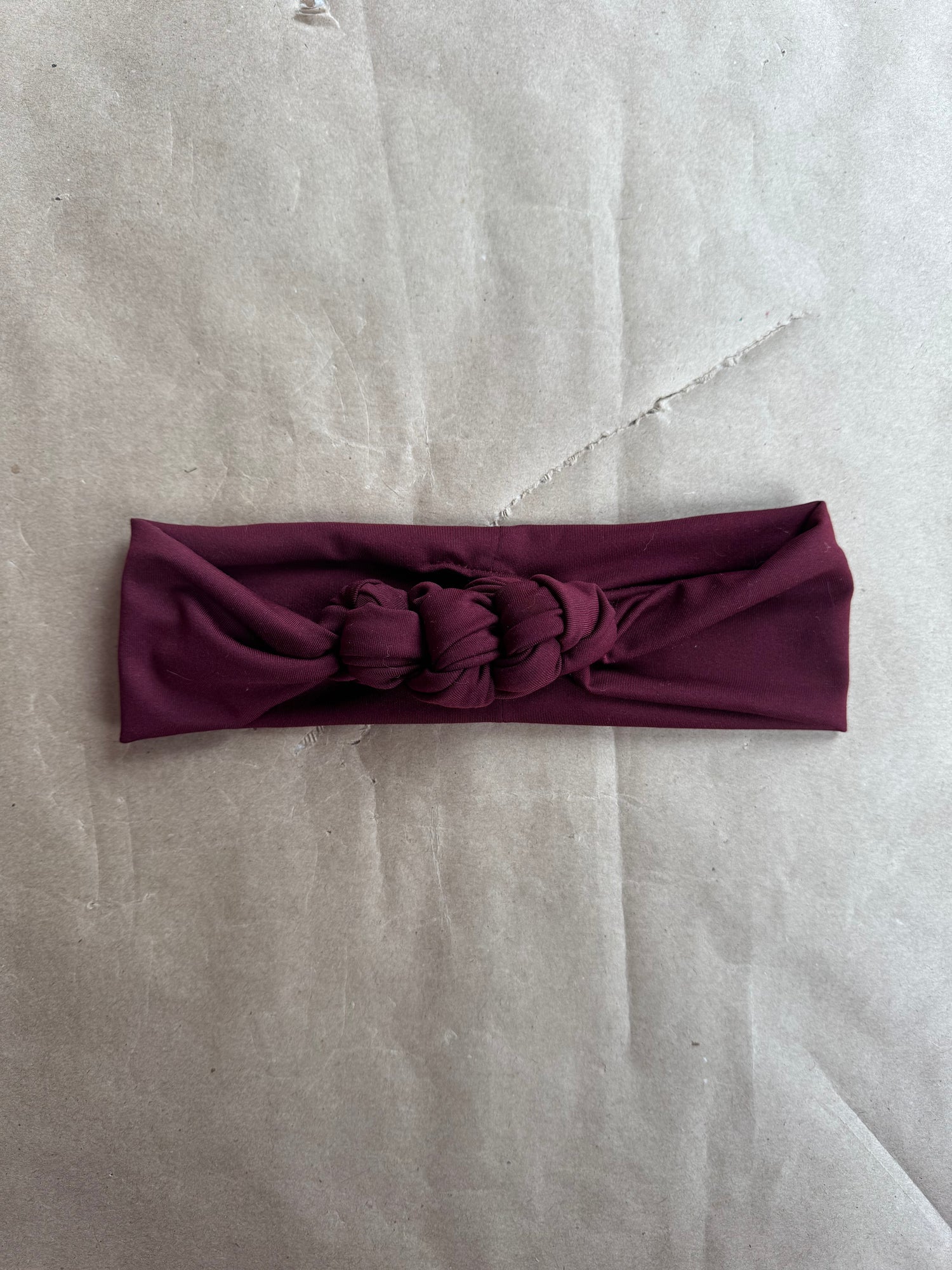 Échantillon - Bandeau 3 nœuds en Cotna rouge betterave