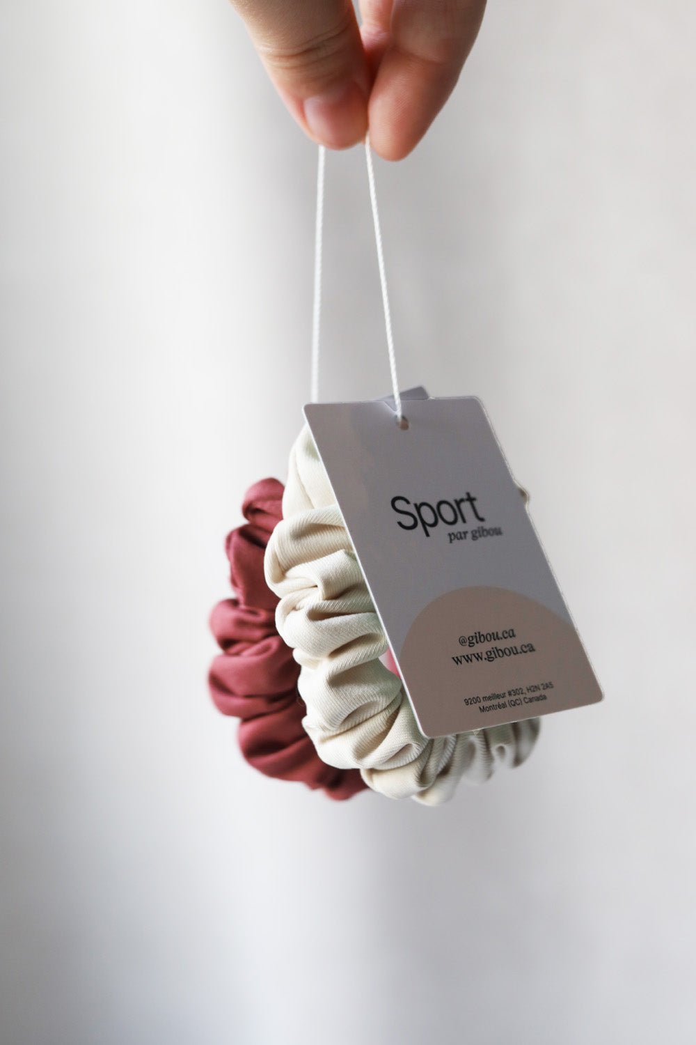 Échantillon - Duo sport beige et framboise