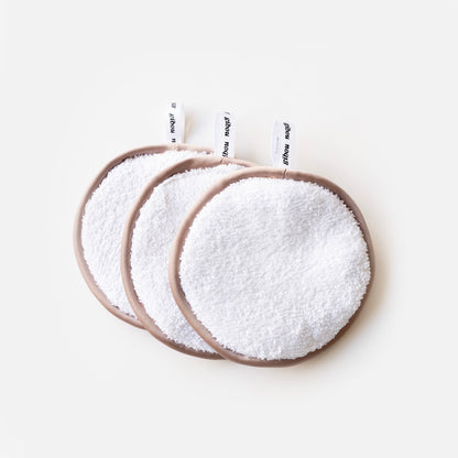 Lingettes démaquillantes réutilisables (ensemble de 3) - gibou.ca