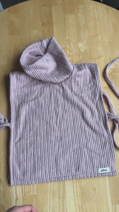 Imparfait - Col roulé écossais rose